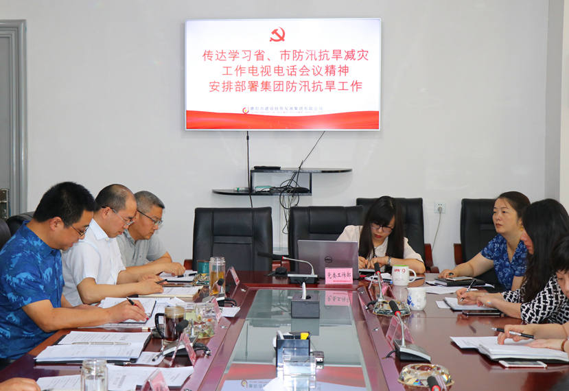 集團公司召開黨委（擴大）會，傳達學習省、市防汛抗旱減災工作電視電話會議精神